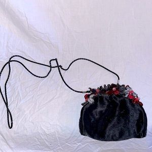Beaded flower purse